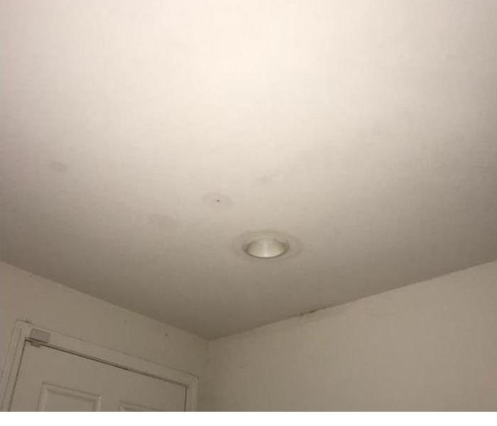 when it rains the roof could come falling down. Image of wet ceiling